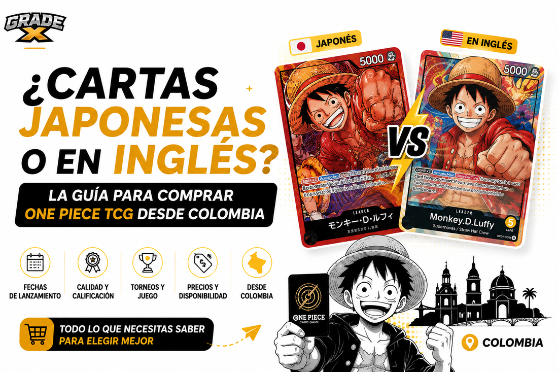 ¿Cartas japonesas o en inglés? La guía para comprar One Piece TCG desde Colombia