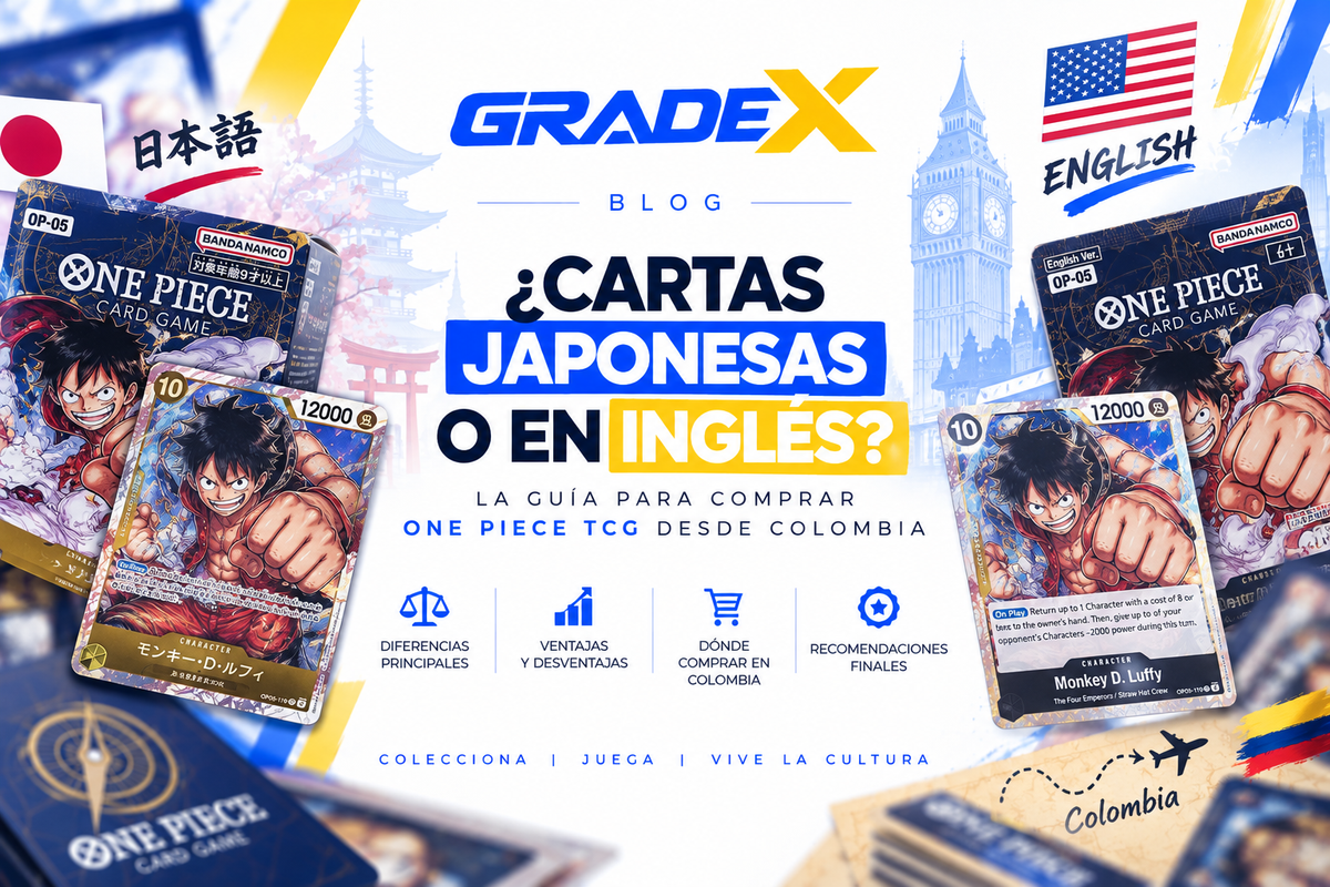 ¿Cartas japonesas o en inglés? La guía para comprar One Piece TCG desde Colombia