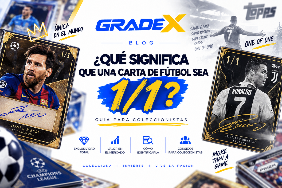 ¿Qué significa que una carta de fútbol sea 1/1? Guía para coleccionistas