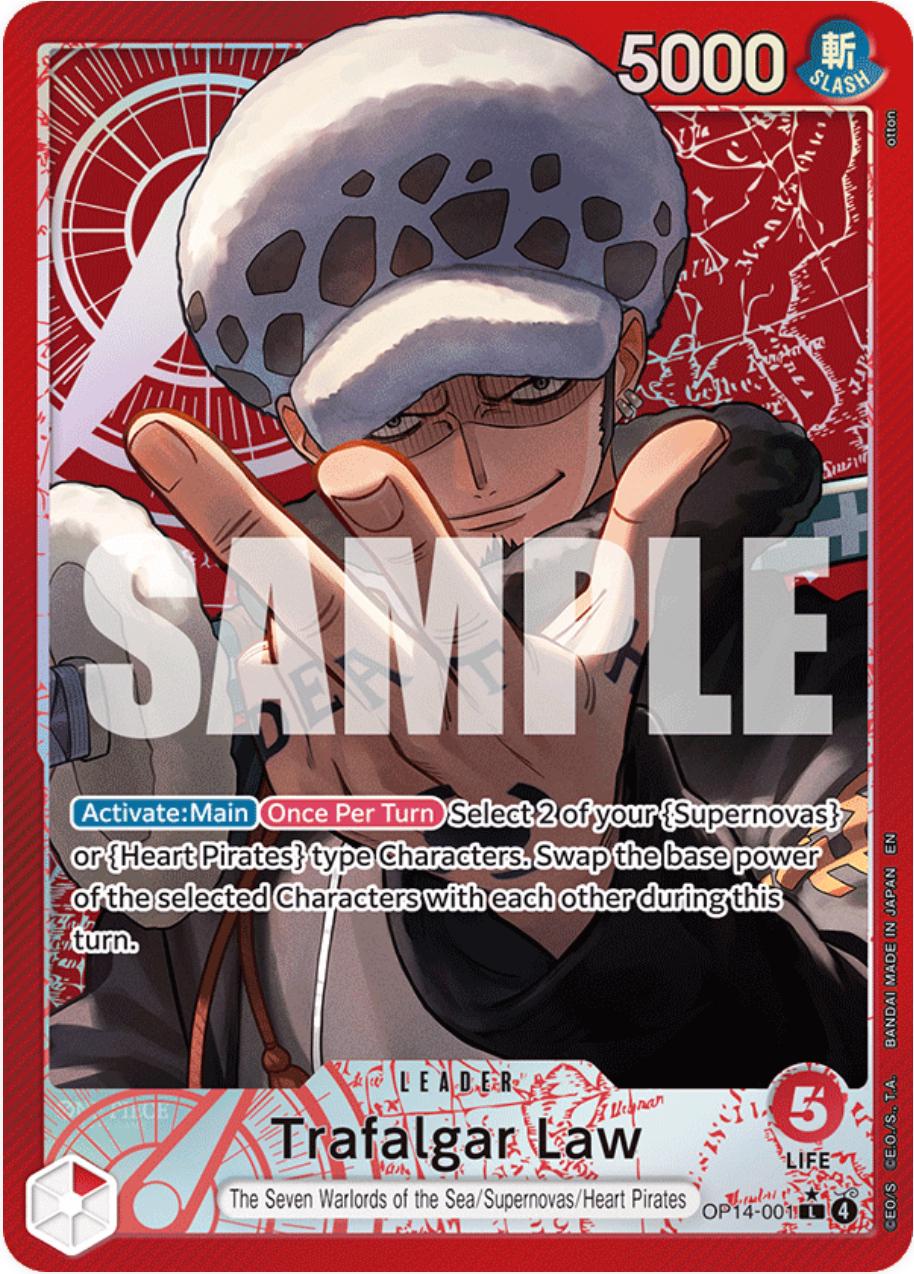 Trafalgar Law OP14-001 Alternate Art Leader