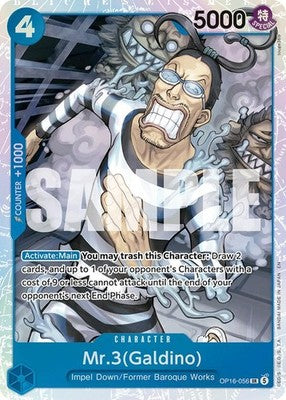 Mr.3 (Galdino) OP16-056 Super Rare