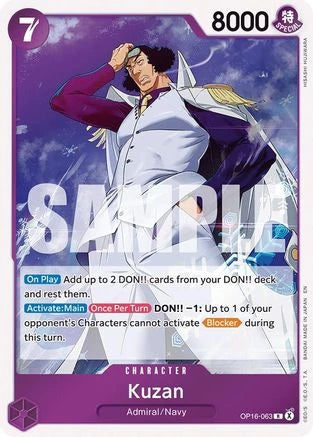 Kuzan OP16-063 Rare