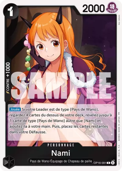 Nami OP16-091 Rare