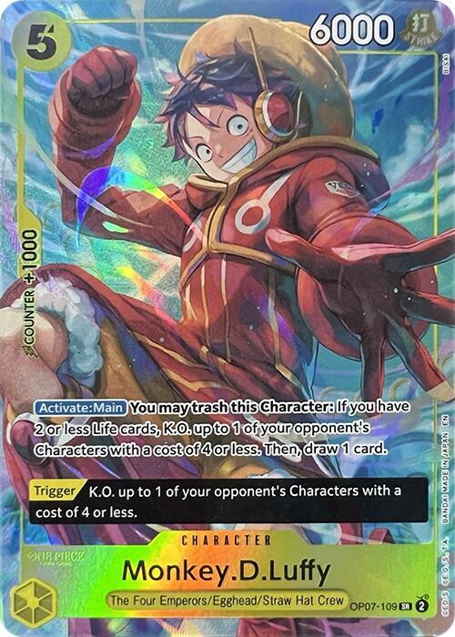 Monkey.D.Luffy OP07-109 Super Rare