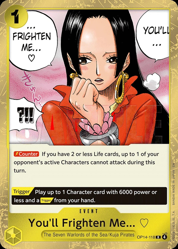 You'll Frighten Me... ♡ OP14-118 Rare