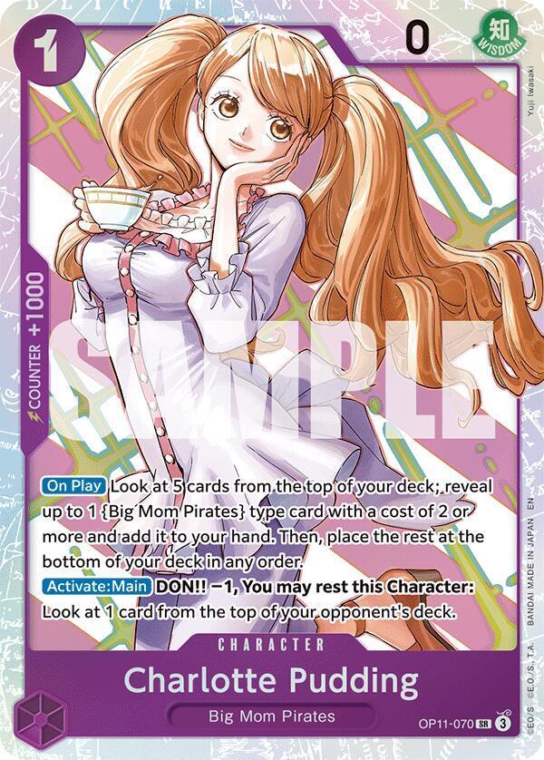 Charlotte Pudding OP11-070 Super Rare