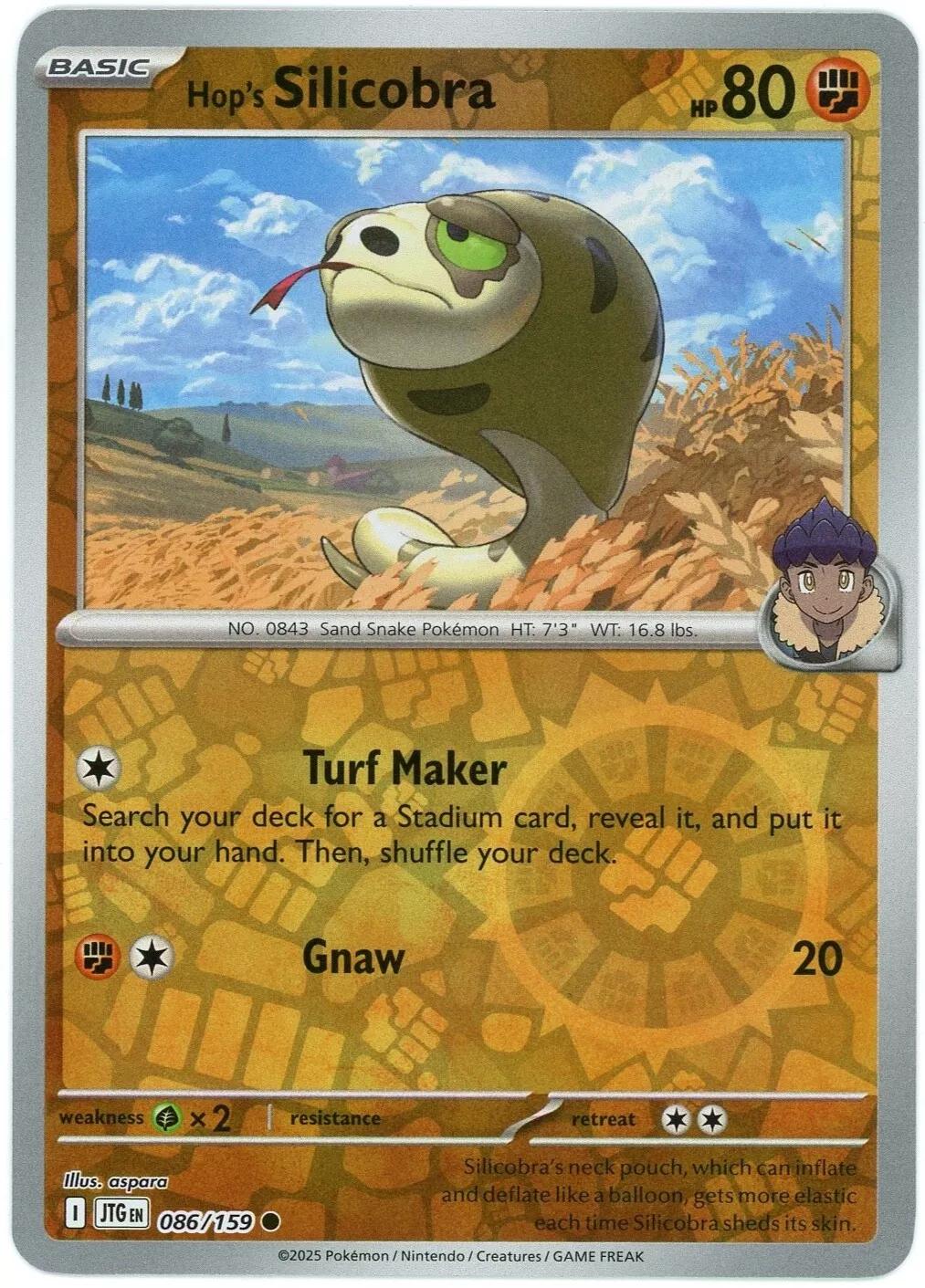 Hop's Silicobra [Reverse Holo] 86 – Journey Together (Inglés)