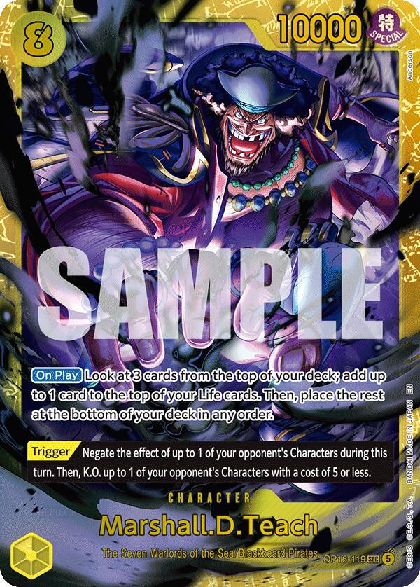 Marshall.D.Teach OP16-119 Secret Rare