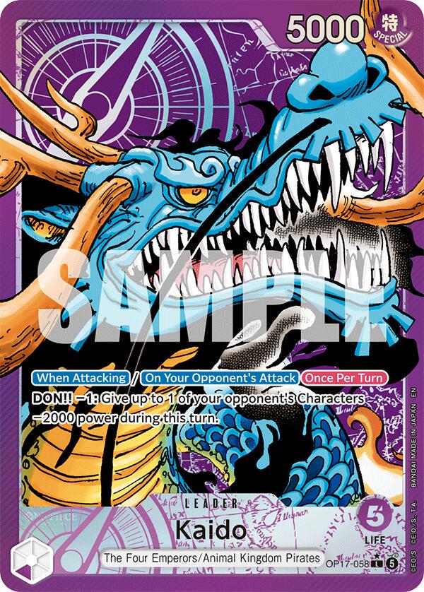 Kaido OP17-058 Alternate Art Leader