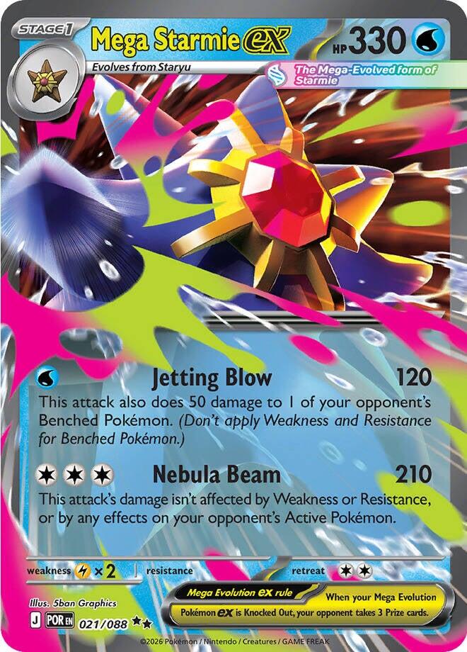 Mega Starmie ex #21 – Perfect Order (Inglés)