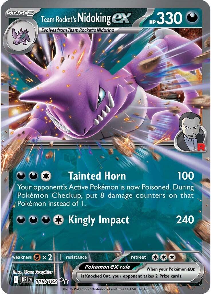 Team Rocket's Nidoking ex #119 – Destined Rivals (Inglés)