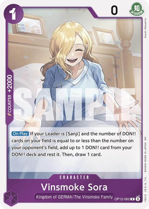 Vinsmoke Sora OP12-062 Rare