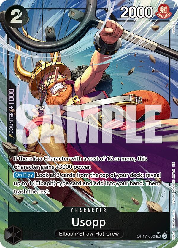 Usopp OP17-080 Alternate Art