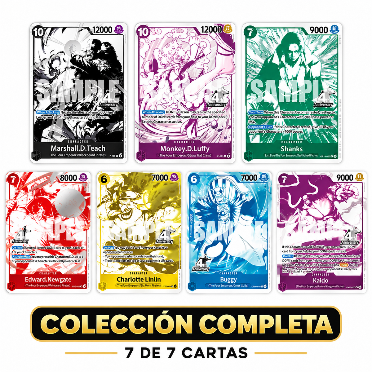 One Piece Treasure Campaign Pack 4th Anniversary – Colección Completa