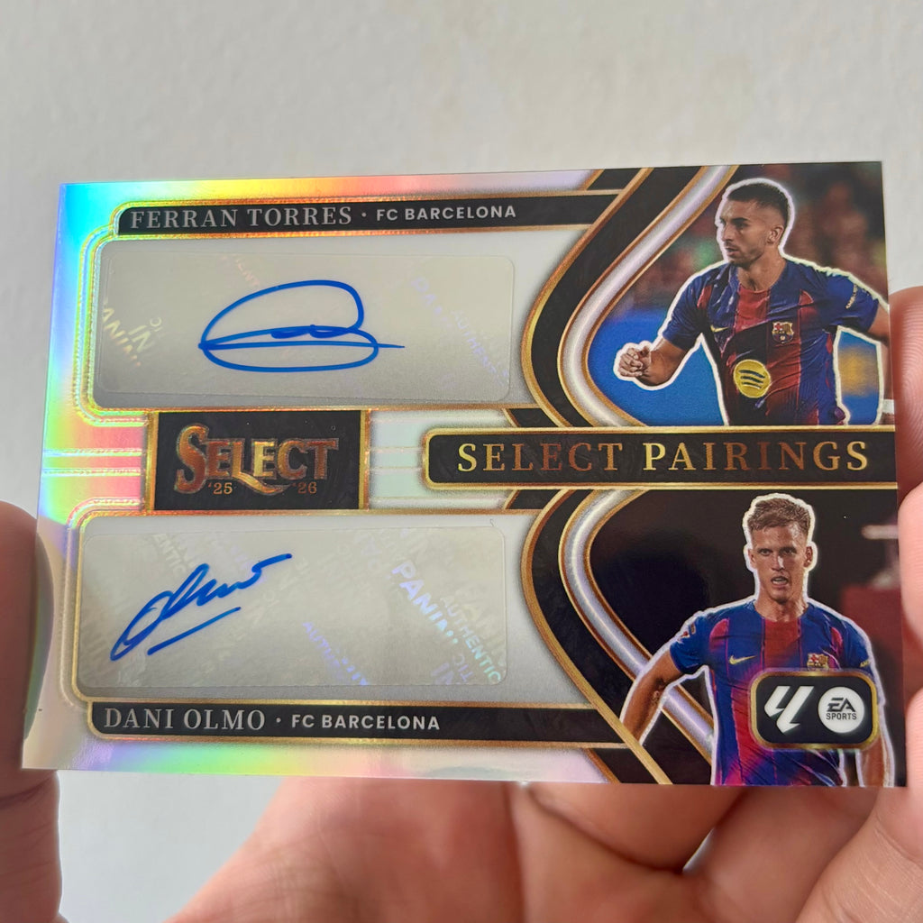 Ferran Torres & Dani Olmo SP-FD Dual Autograph – Panini Select 2025-26