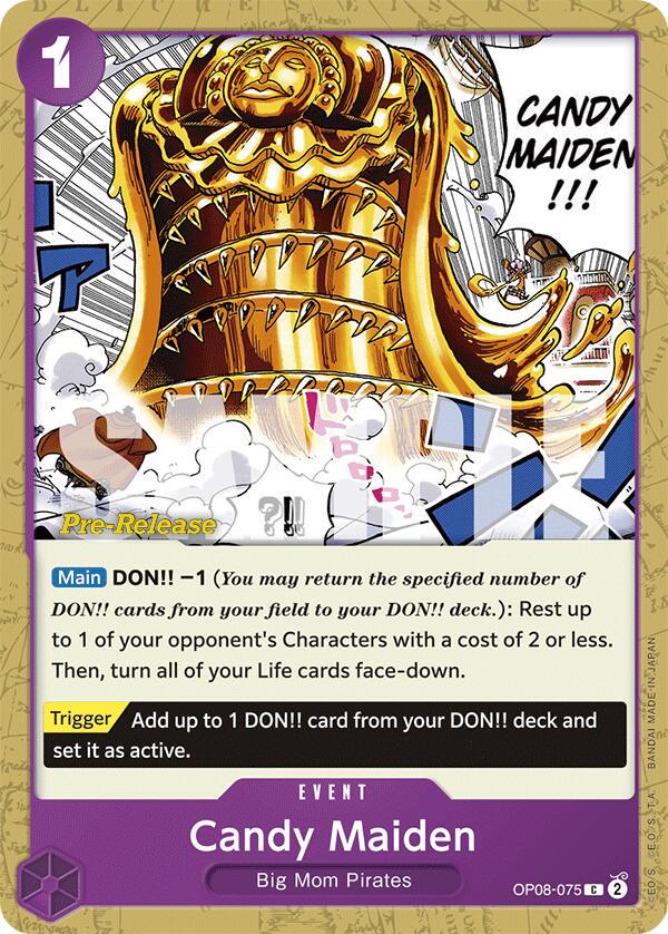 Candy Maiden Pre-Release OP08-075 (Inglés)