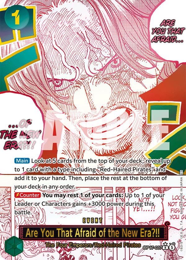 Are You That Afraid of the New Era?! OP17-037 Alternate Art