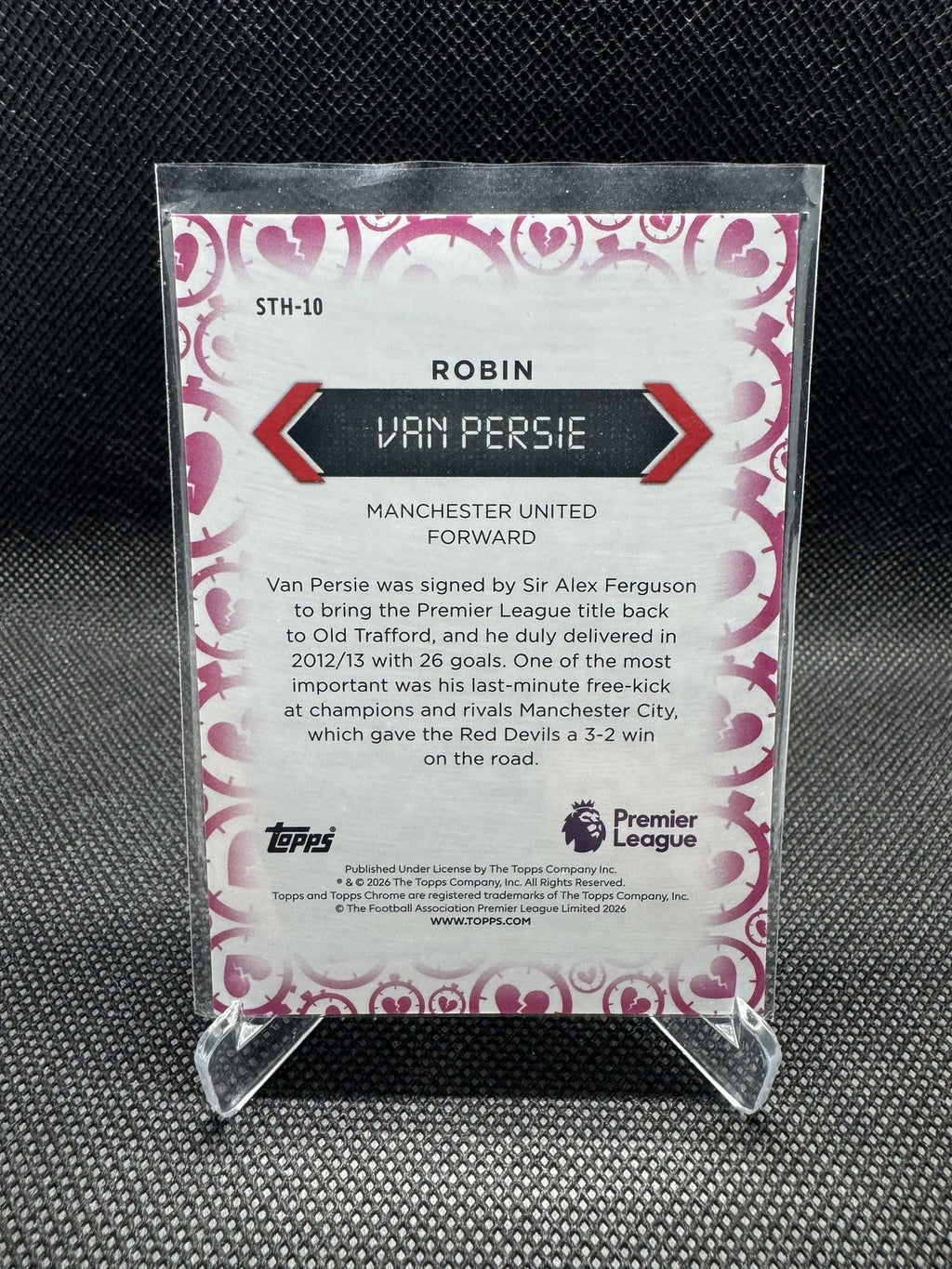 Robin van Persie STH-10 Stoppage Time Heartbreaker – Topps Chrome 2025-26