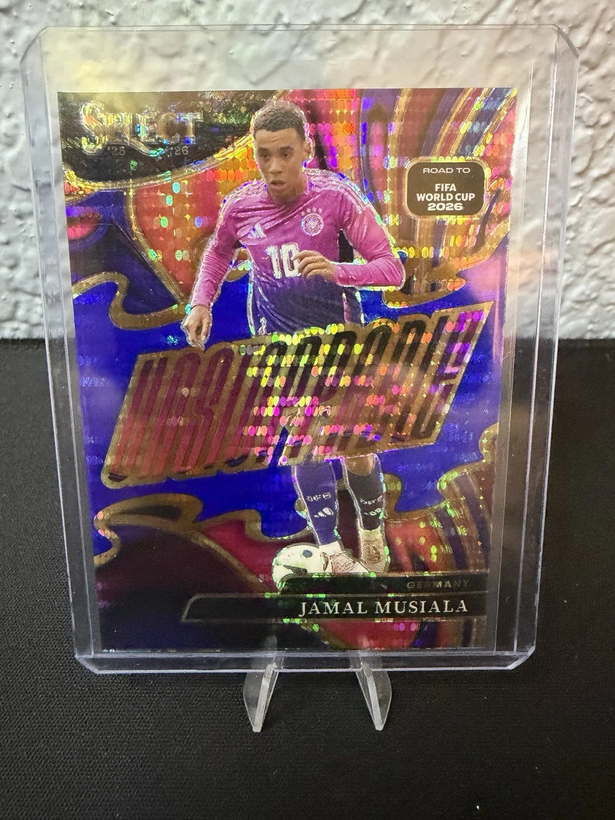 Jamal Musiala #1 Unstoppable – Panini Select Road to FIFA World Cup 2026