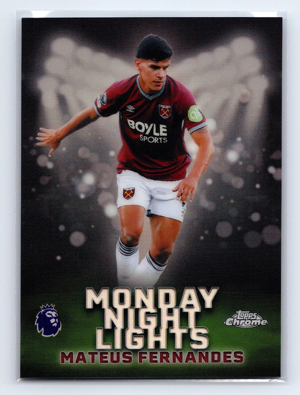 Mateus Fernandes MNL-28 Monday Night Lights Refractor – Topps Chrome 2025-26