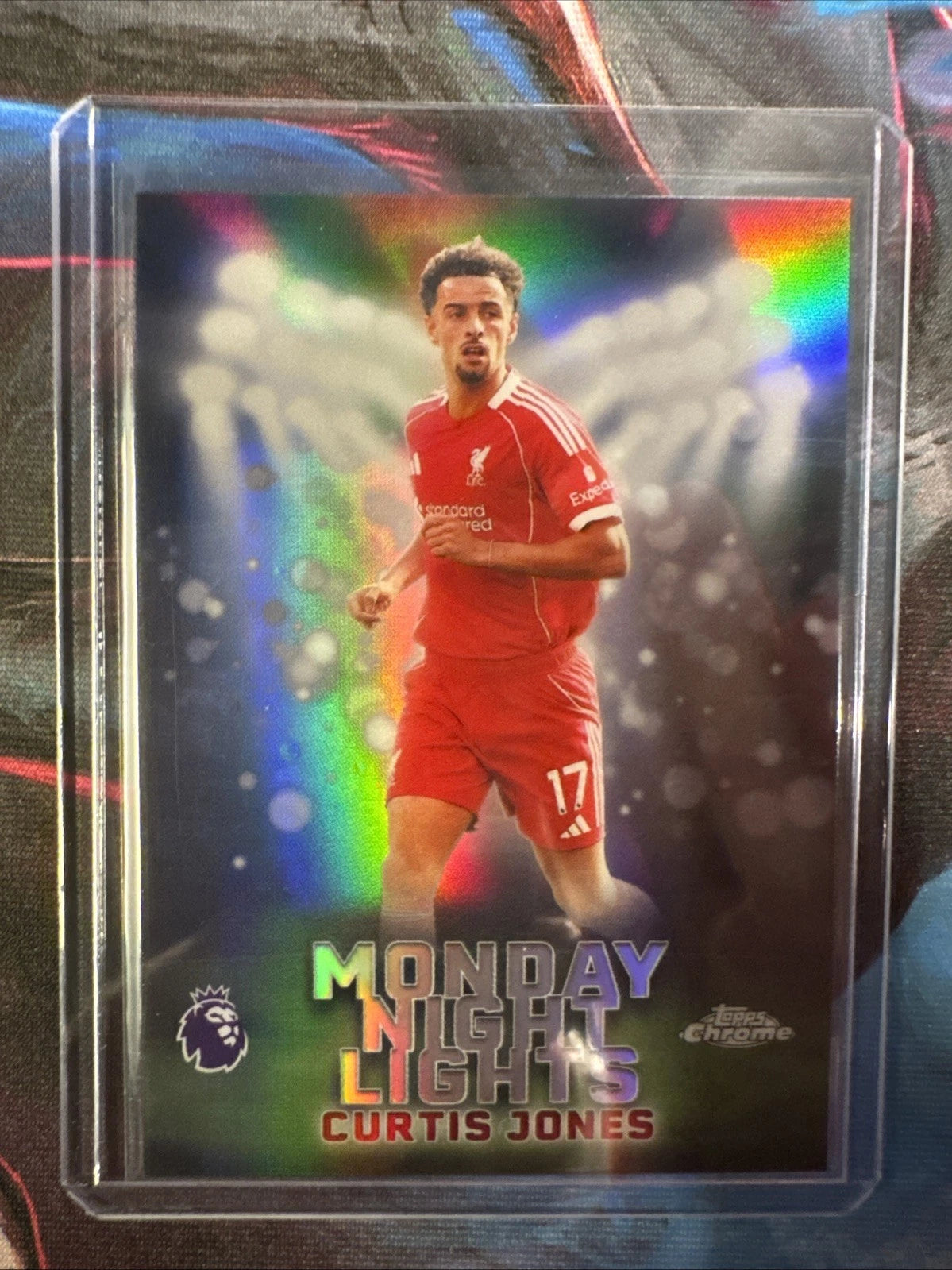 Curtis Jones MNL-4 Monday Night Lights Refractor – Topps Chrome 2025-26